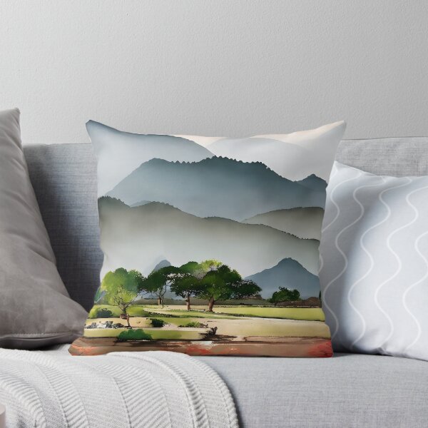 Item preview, Layered Mountain Forest Park  - Chinese Painting designed and sold by joejiing.