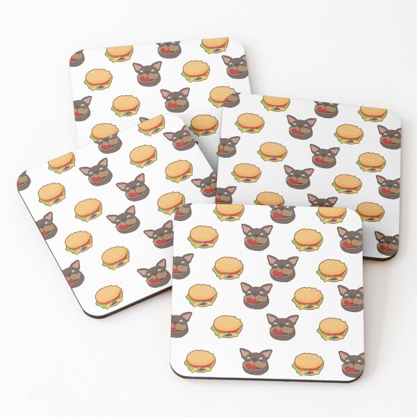 Item preview, Pattern Funny Frenchie love burger designed and sold by TheBlackCircle.
