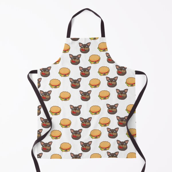 Item preview, Pattern Funny Frenchie love burger designed and sold by TheBlackCircle.