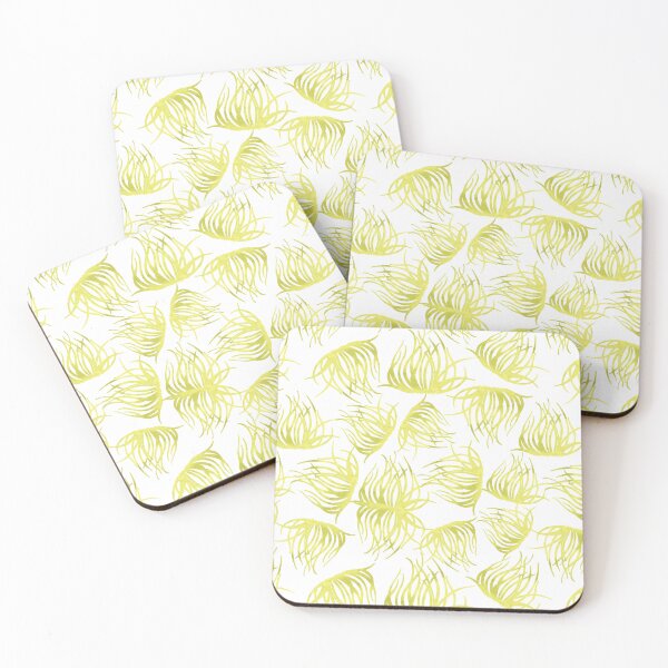Item preview, Yellow Watercolor Sea Coral, Seaweed Pattern designed and sold by Primroaddesigns.