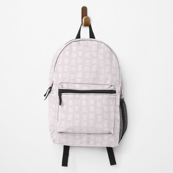Item preview, Triad Lines in White on Light Pink designed and sold by Meena-and-Fox.