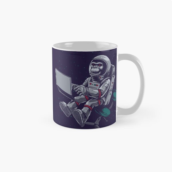 Item preview, "Cosmic Explorer: Navy Illustrated Monkey Astronaut" designed and sold by PRINT SCAPE.