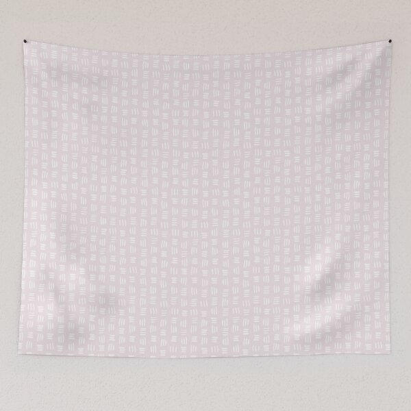 Item preview, Triad Lines in White on Light Pink designed and sold by Meena-and-Fox.
