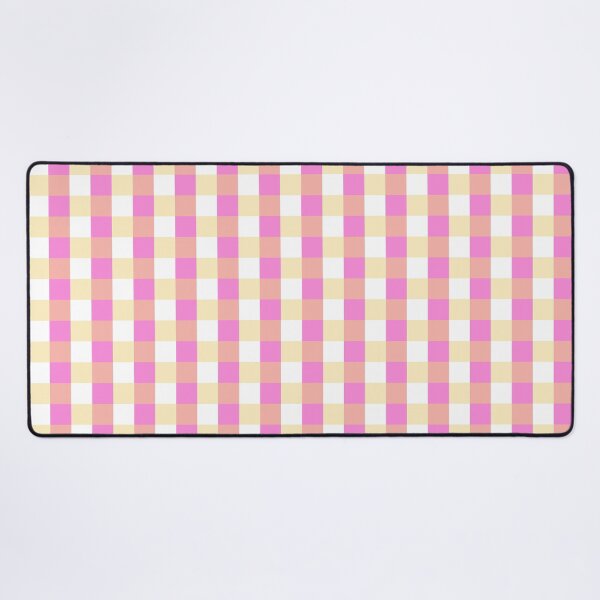 Item preview, Gingham Dreams - Pastel Pink and Yellow Plaid Pattern designed and sold by Lubellebubble20.