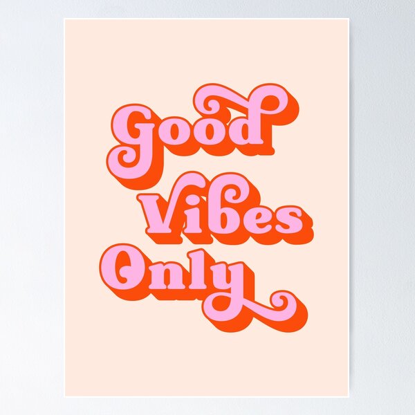 Item preview, Good Vibes Only (Peach and pink tone) designed and sold by Paigaam.