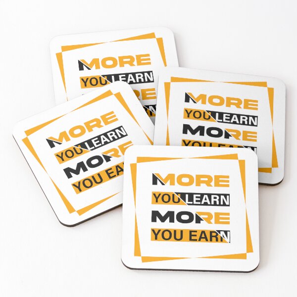 Item preview, More You Learn More You Earn designed and sold by Quirky Gaps.