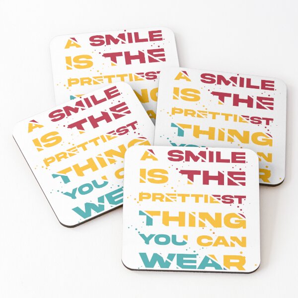 Aperçu de l'œuvre Un sourire est la plus belle chose que vous puissiez porter créée et vendue par Quirky Gaps.