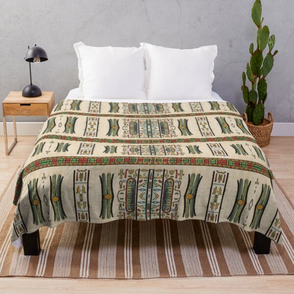 Item preview, Ancient Egyptian Hieroglyphs Seamless Pattern designed and sold by aweartome.