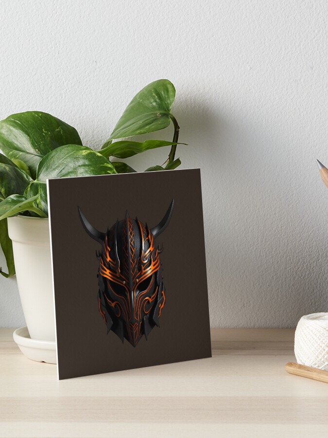 Viking helmet 3D series Art Board Print for Sale by