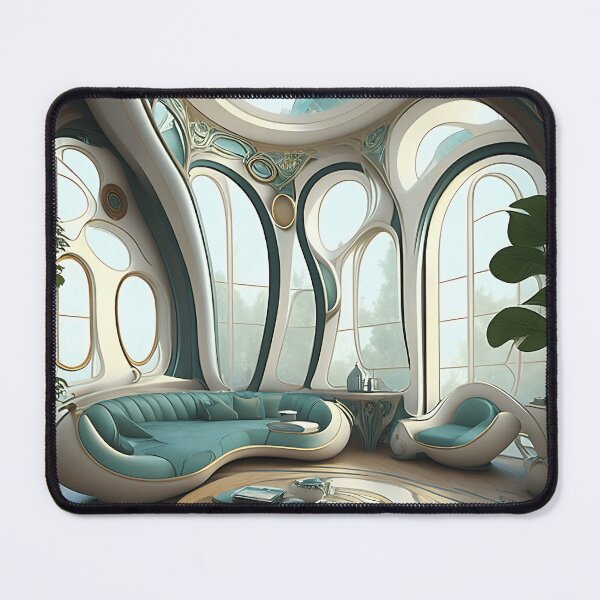Item preview, [AI Art] My future living room, Art Nouveau Style designed and sold by Sissle.