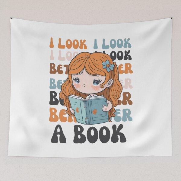 Item preview, I Look Better Bent Over a Book designed and sold by YrtemmyS.