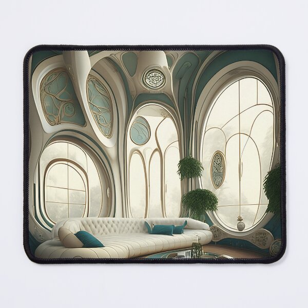 Item preview, [AI Art] My future living room, Art Nouveau Style designed and sold by Sissle.