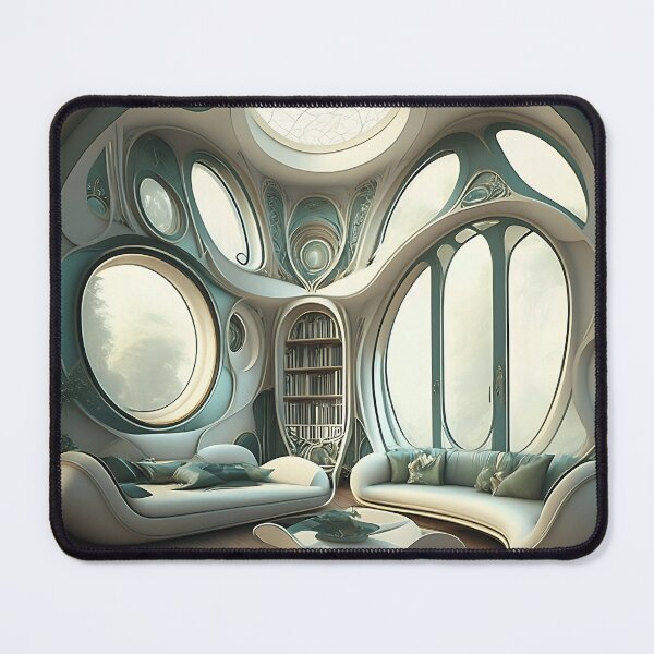 Item preview, [AI Art] My future living room, Art Nouveau Style designed and sold by Sissle.