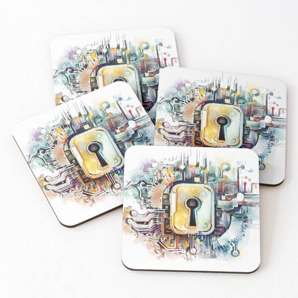 Item preview, tech padlock designed and sold by GaliFreak.