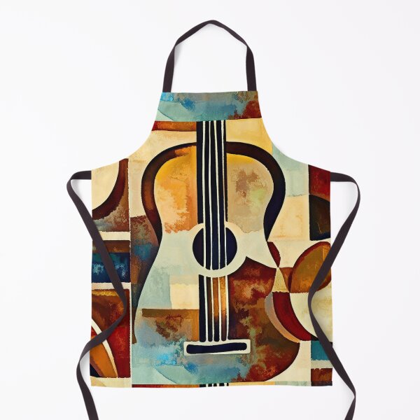 Aperçu de l'œuvre Cubist Harmony, A Guitar's Cosy Tune créée et vendue par Liscar95.