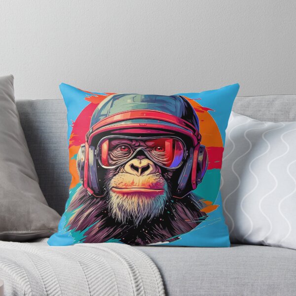 Item preview, Cool Antropomorphic Monkey Pilot with Retrofuturistic Helmet designed and sold by Nabucodonoshop.
