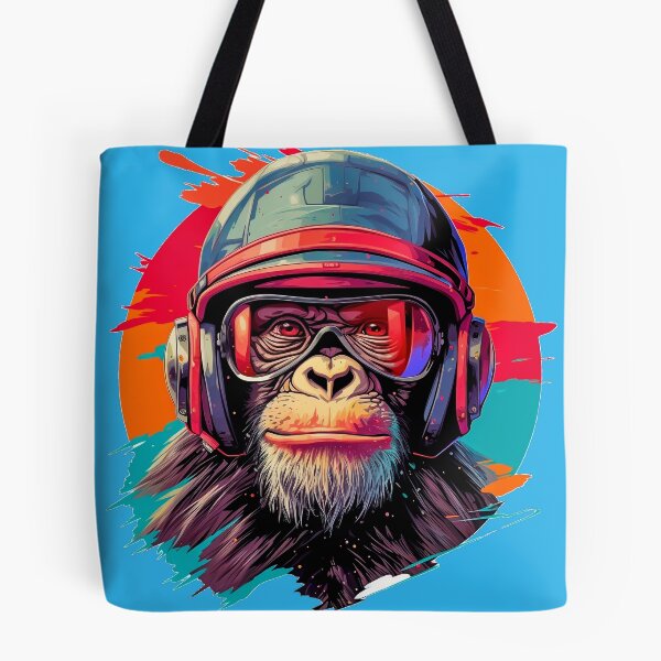 Item preview, Cool Antropomorphic Monkey Pilot with Retrofuturistic Helmet designed and sold by Nabucodonoshop.