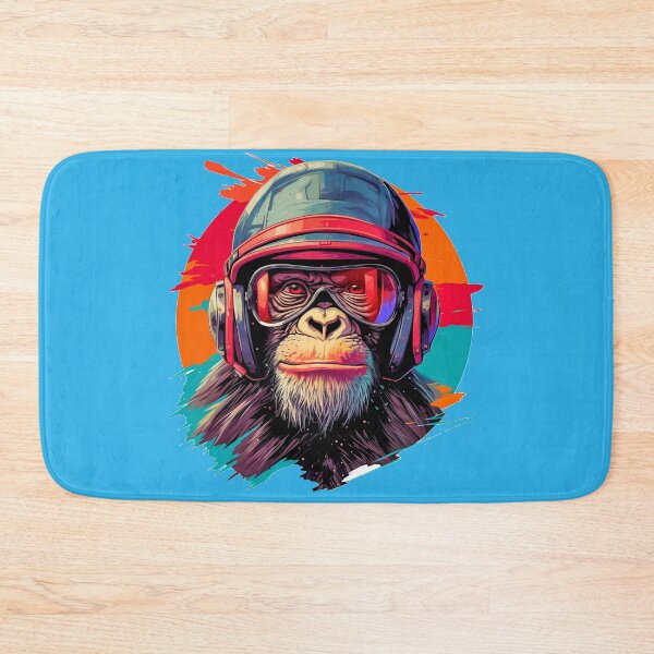 Item preview, Cool Antropomorphic Monkey Pilot with Retrofuturistic Helmet designed and sold by Nabucodonoshop.