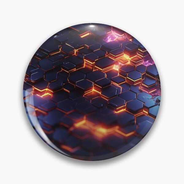 Item preview, Hexagon retro futuristic neon  designed and sold by NikkofTime.