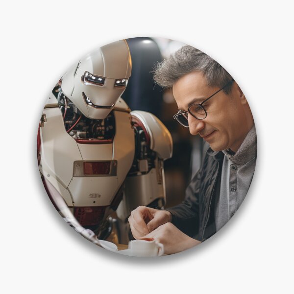 Item preview, Robotic Elderly Care Coordinator - Robotic Care Program Manager designed and sold by TheBrainArt.