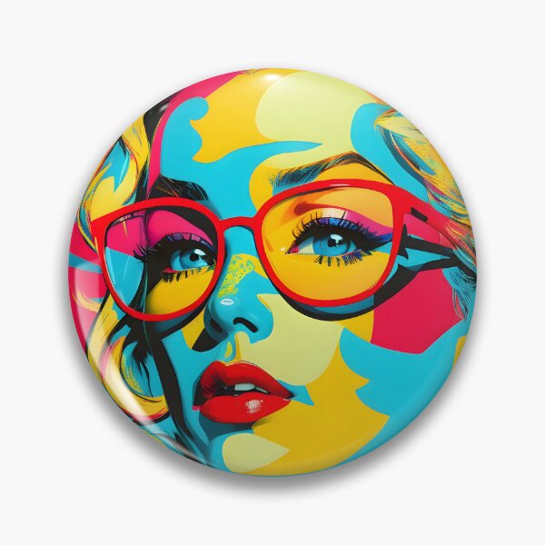 Item preview, Pop art woman with glasses | Woman Portrait | Colorful | Stylish | digital art designed and sold by RPDesigns91.