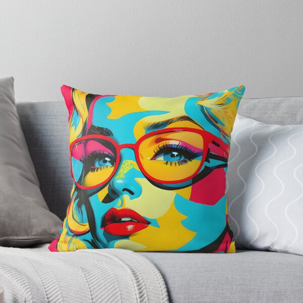 Item preview, Pop art woman with glasses | Woman Portrait | Colorful | Stylish | digital art designed and sold by RPDesigns91.