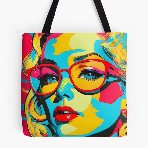 Item preview, Pop art woman with glasses | Woman Portrait | Colorful | Stylish | digital art designed and sold by RPDesigns91.