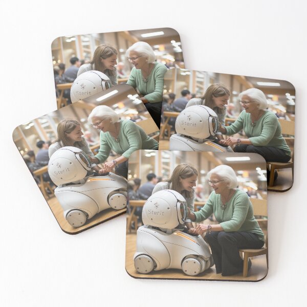 Item preview, Robotic Elderly Care Coordinator - Senior Care Robotics Coordinator designed and sold by TheBrainArt.