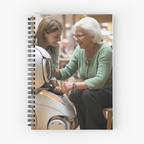 Item preview, Robotic Elderly Care Coordinator - Senior Care Robotics Coordinator designed and sold by TheBrainArt.