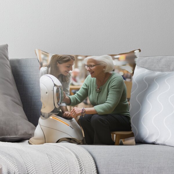 Item preview, Robotic Elderly Care Coordinator - Senior Care Robotics Coordinator designed and sold by TheBrainArt.