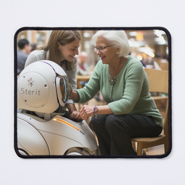 Item preview, Robotic Elderly Care Coordinator - Senior Care Robotics Coordinator designed and sold by TheBrainArt.