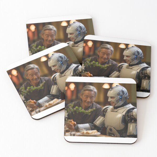 Item preview, Robotic Elderly Care Coordinator - Robo-Assisted Living Coordinator designed and sold by TheBrainArt.