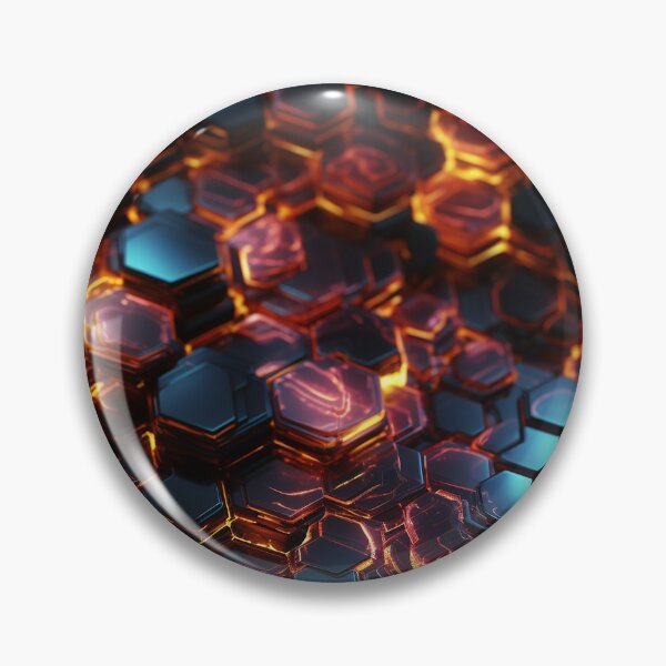 Item preview, Digital Hexagon Neon designed and sold by NikkofTime.