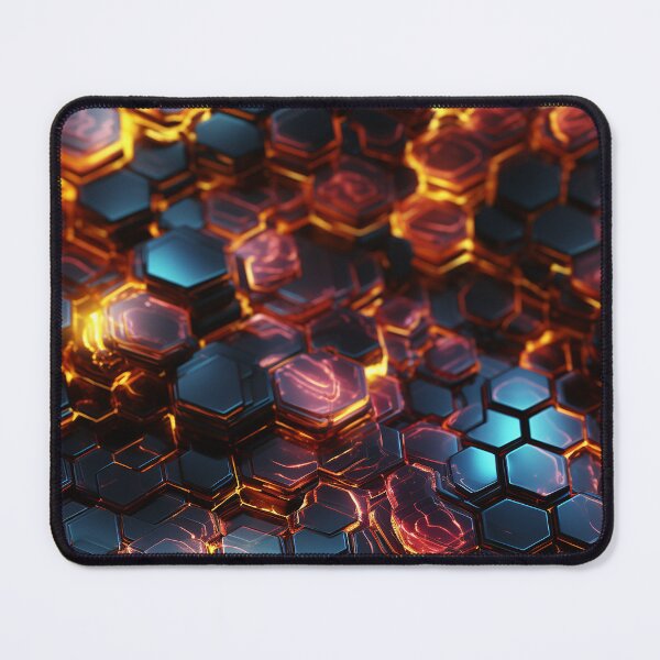 Item preview, Digital Hexagon Neon designed and sold by NikkofTime.