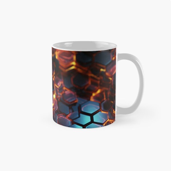 Item preview, Digital Hexagon Neon designed and sold by NikkofTime.