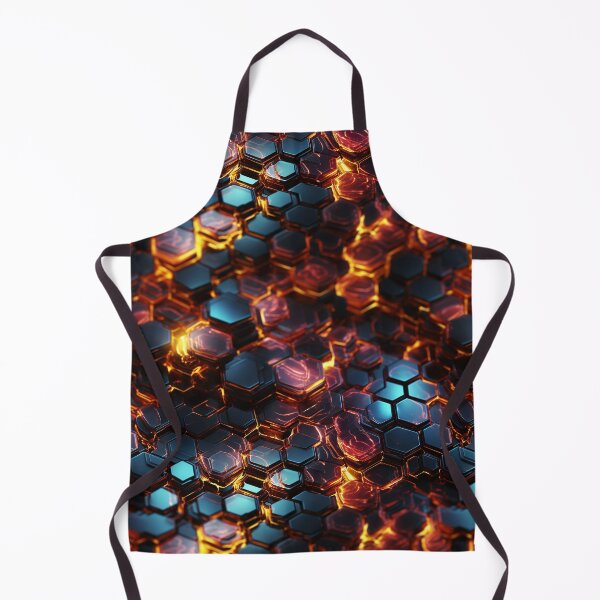 Item preview, Digital Hexagon Neon designed and sold by NikkofTime.
