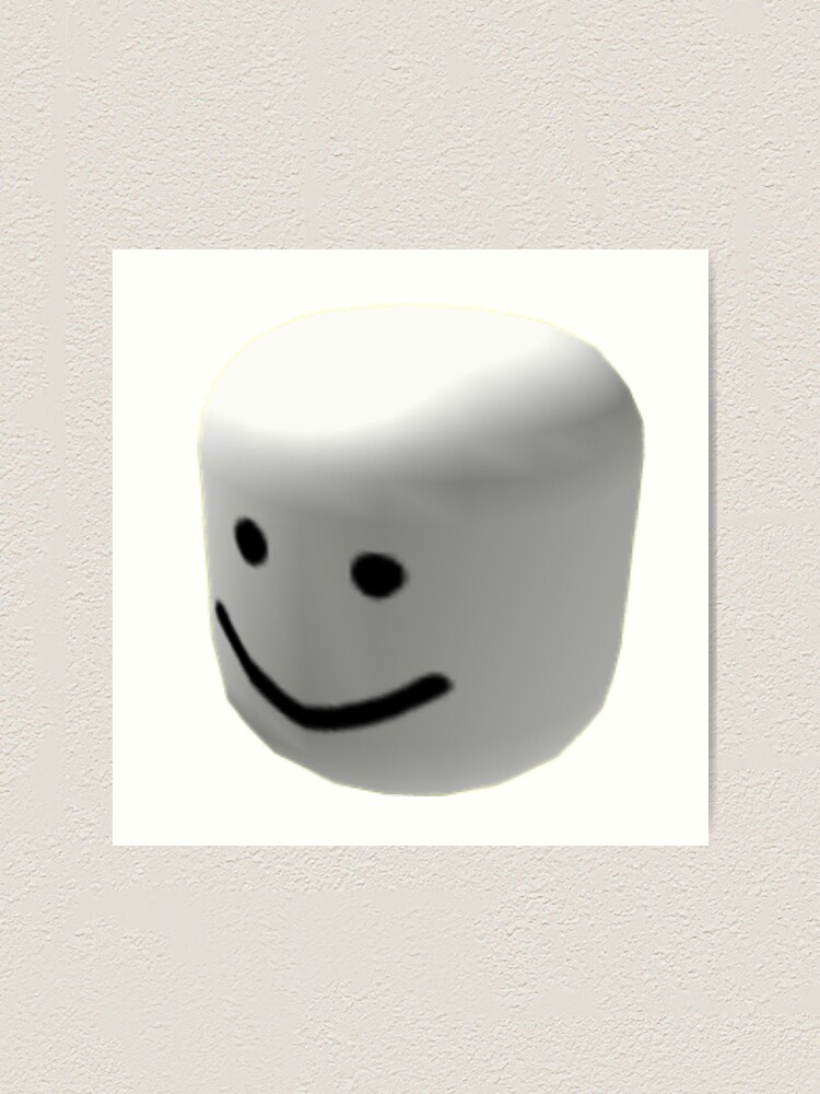 Grey Oof Art Print By Mickleo Redbubble - roblox oof reverse
