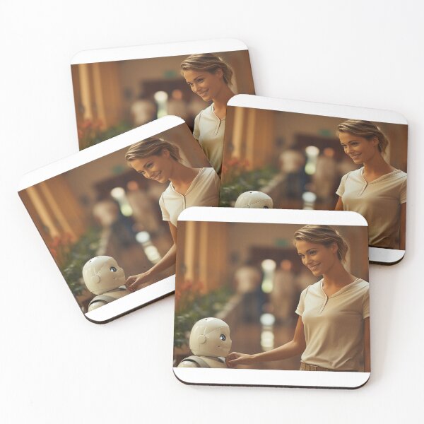 Item preview, Robotic Elderly Care Coordinator - Robot Companion Care Administrator designed and sold by TheBrainArt.