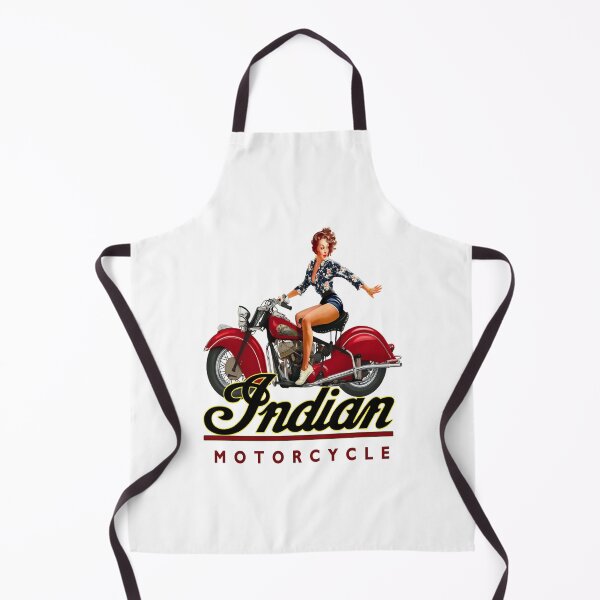 Item preview, Hot Biker Babe on Vintage Indian Motorcycle Sticker designed and sold by KkaulailiResep.