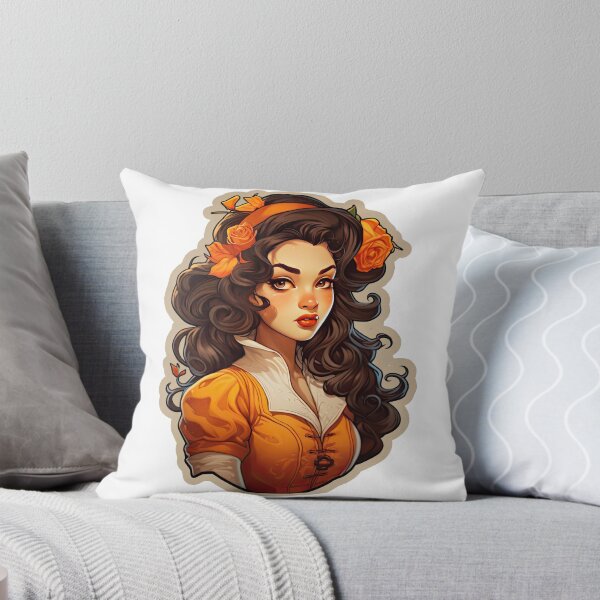 Item preview, European Queen European Princess Wearing Orange designed and sold by PrincessJessieJ.