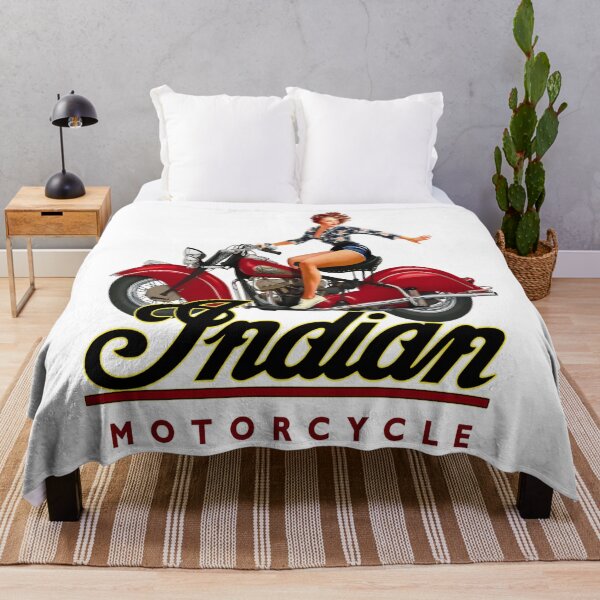 Item preview, Hot Biker Babe on Vintage Indian Motorcycle Sticker designed and sold by KkaulailiResep.