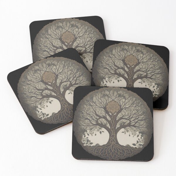 Item preview, Vintage Tree Of Life Indian Mandala Style designed and sold by ArtOfMandala.