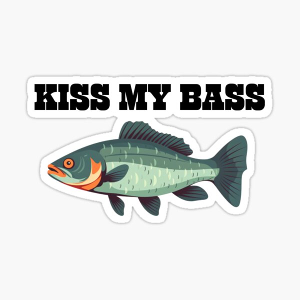 Kiss My Bass Funny Fishing Hat Dad / Husband Gift Fisherman Gift