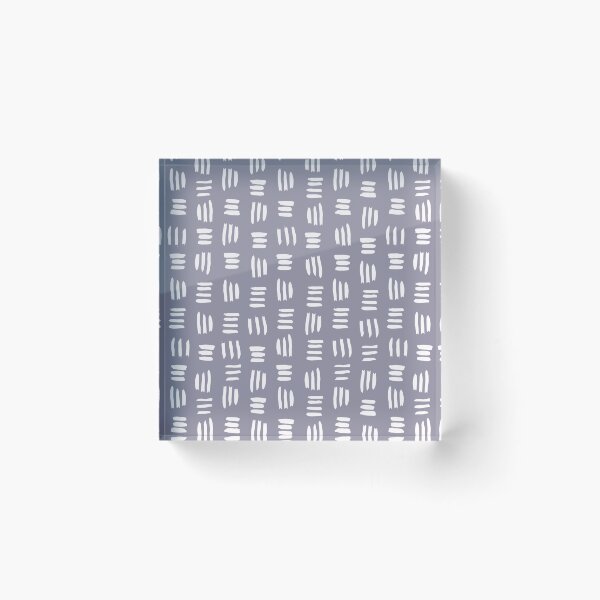 Item preview, Triad Lines in White on Navy designed and sold by Meena-and-Fox.
