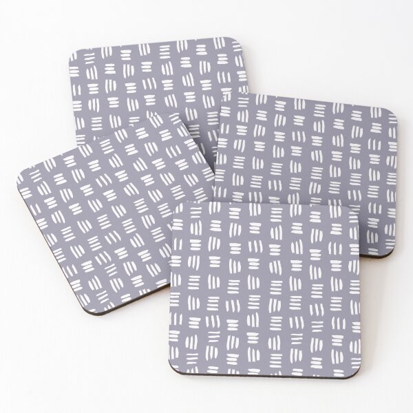 Item preview, Triad Lines in White on Navy designed and sold by Meena-and-Fox.