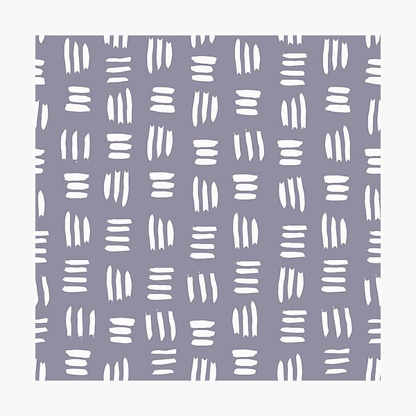 Item preview, Triad Lines in White on Navy designed and sold by Meena-and-Fox.
