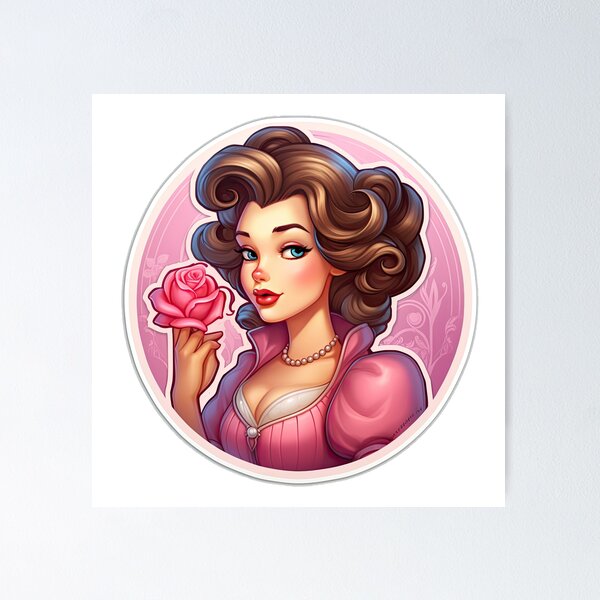 Item preview, European Queen European Princess Wearing Pink designed and sold by PrincessJessieJ.