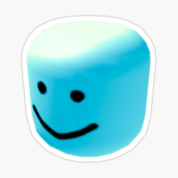 Blue Oof Sticker By Mickleo Redbubble - roblox bighead stickers redbubble