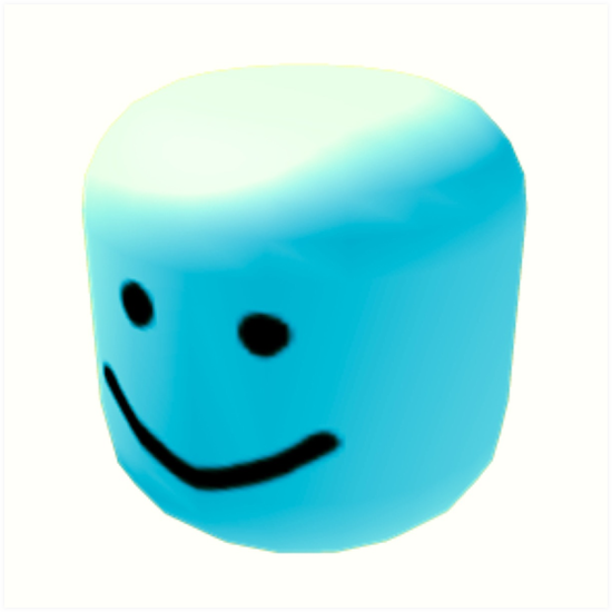 Blue Oof Art Print By Mickleo Redbubble - noob roblox meme memes dice game hd png download
