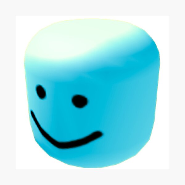 Blue Oof Photographic Print By Mickleo Redbubble - sans bighead texture roblox